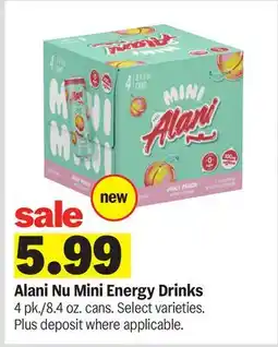 Meijer Alani Nu Mini Energy Drinks offer