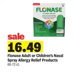 Meijer Flonase Adult or Children's Nasal Spray Allergy Relief Products offer
