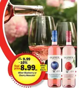 Meijer Oliver Blueberry or Cherry Moscato offer
