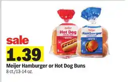 Meijer Meijer Hamburger or Hot Dog Buns offer
