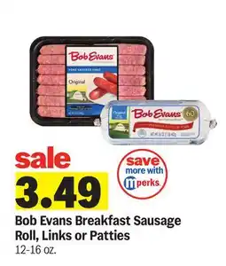 Meijer Bob Evans Breakfast Sausage Roll, Links or Patties offer