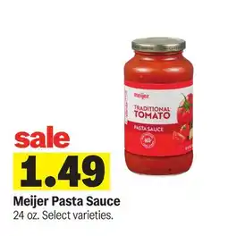 Meijer Meijer Pasta Sauce offer