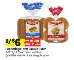 Meijer Pepperidge Farm Classic Buns offer