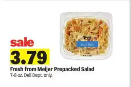 Meijer Fresh from Meijer Prepacked Salad offer