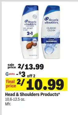 Meijer Head & Shoulders Products offer