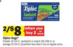 Meijer Ziploc Bags offer