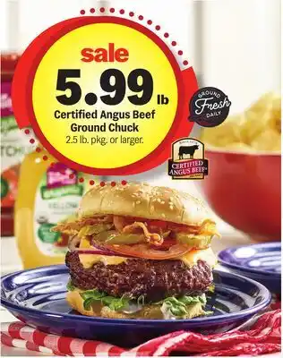 Meijer Certified Angus Beef Ground Chuck offer