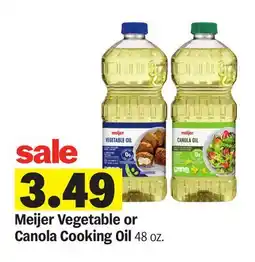 Meijer Meijer Vegetable or Canola Cooking Oil offer