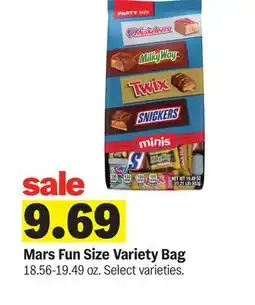 Meijer Mars Fun Size Variety Bag offer
