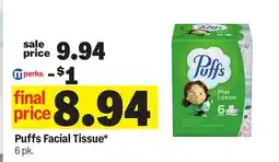 Meijer Puffs Facial Tissue offer