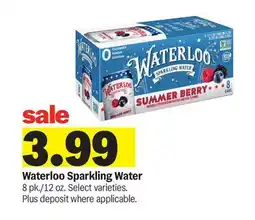 Meijer Waterloo Sparkling Water offer