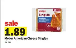 Meijer Meijer American Cheese Singles offer