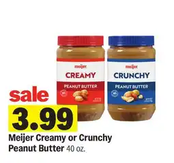 Meijer Meijer Creamy or Crunchy Peanut Butter offer