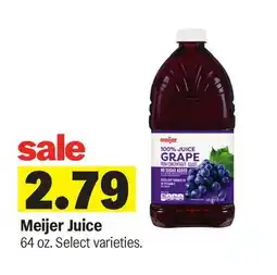 Meijer Meijer Juice offer