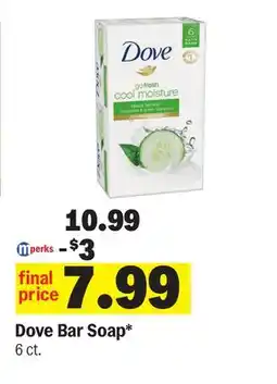 Meijer Dove Bar Soap offer