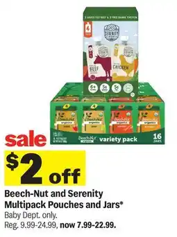Meijer Beech-Nut and Serenity Multipack Pouches and Jars offer