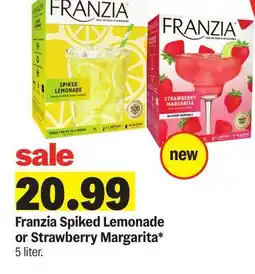 Meijer Franzia Spiked Lemonade or Strawberry Margarita offer