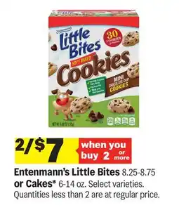 Meijer Entenmann's Little Bites or Cakes offer