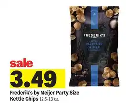 Meijer Frederik's by Meijer Party Size Kettle Chips offer