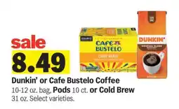 Meijer Dunkin' or Café Bustelo Coffee offer