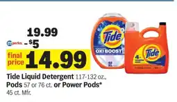 Meijer Tide Liquid Detergent offer