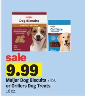 Meijer Meijer Dog Biscuits or Grillers Dog Treats offer