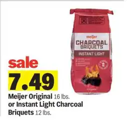 Meijer Meijer Original or Instant Light Charcoal Briquets offer