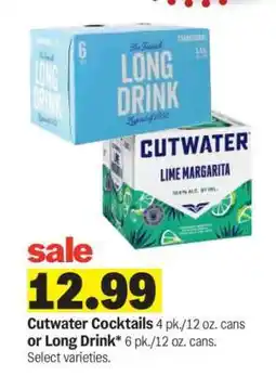 Meijer Cutwater Cocktails or Long Drink offer