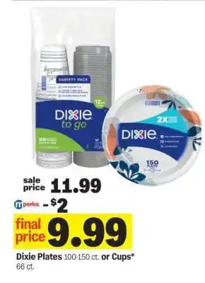 Meijer Dixie Plates or Cups offer