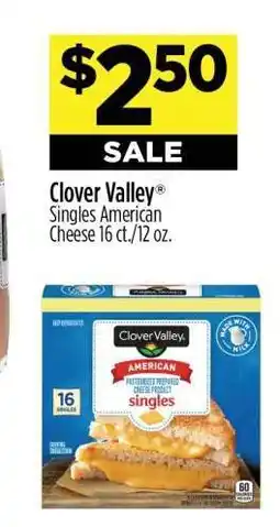 Dollar General Clover Valley Singles American Cheese offer