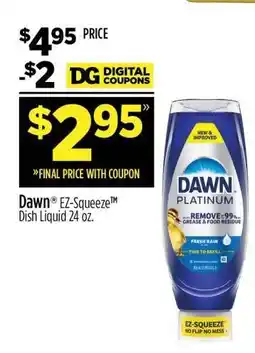 Dollar General Dawn EZ-Squeeze Dish Liquid 24 oz offer