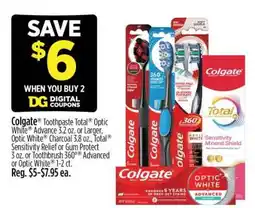 Dollar General Colgate Toothpaste Total offer