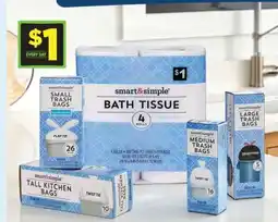 Dollar General smart & simple BATH TISSUE offer