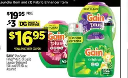 Dollar General Gain Plus Super Flings offer