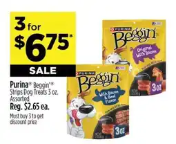 Dollar General Purina Beggin' Strips Dog Treats offer