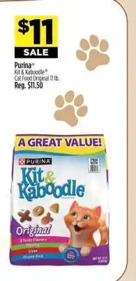 Dollar General Purina Kit & Kaboodle Cat Food Original 11 lb offer