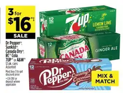 Dollar General Dr Pepper , Sunkist , Canada Dry , RC Cola, 7UP or A&W offer