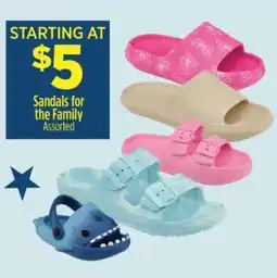 Dollar General Sandals for the Family offer