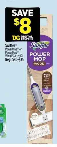 Dollar General Swiffer PowerMop Wood Starter Kit offer