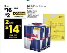 Dollar General Red Bull offer