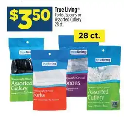 Dollar General True Living Forks, Spoons or Assorted Cutlery 28 ct offer