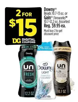 Dollar General Downy Beads or Gain Fireworks offer