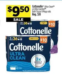 Dollar General Cottonelle Ultra clean or Ultra Comfort Bath Tissue offer
