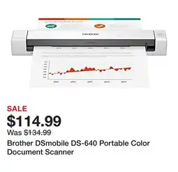 Office Depot Brother DSmobile DS-640 Portable Color Document Scanner offer