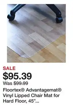 Office Depot Floortex Advantagemat Vinyl Lipped Chair Mat for Hard Floor, 45 x 53, Clear, NRCMFLVS0078 offer