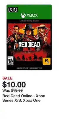 Game Stop Red Dead Online - Xbox Series X/S, Xbox One offer