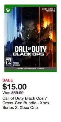 Game Stop Call of Duty Black Ops 7 Cross-Gen Bundle - Xbox Series X, Xbox One offer