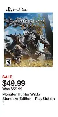 Game Stop Monster Hunter Wilds Standard Edition - PlayStation 5 offer
