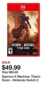 Game Stop Daemon X Machina: Titanic Scion - Nintendo Switch 2 offer