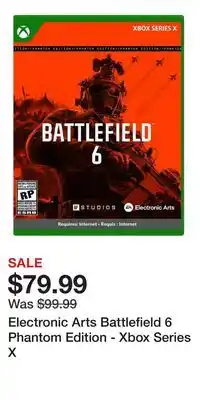 Game Stop Electronic Arts Battlefield 6 Phantom Edition - Xbox Series X offer